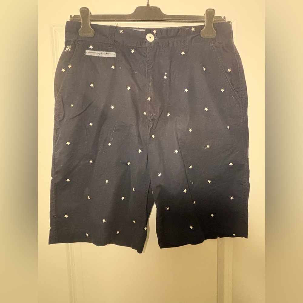Men's Navy Star-Patterned Shorts